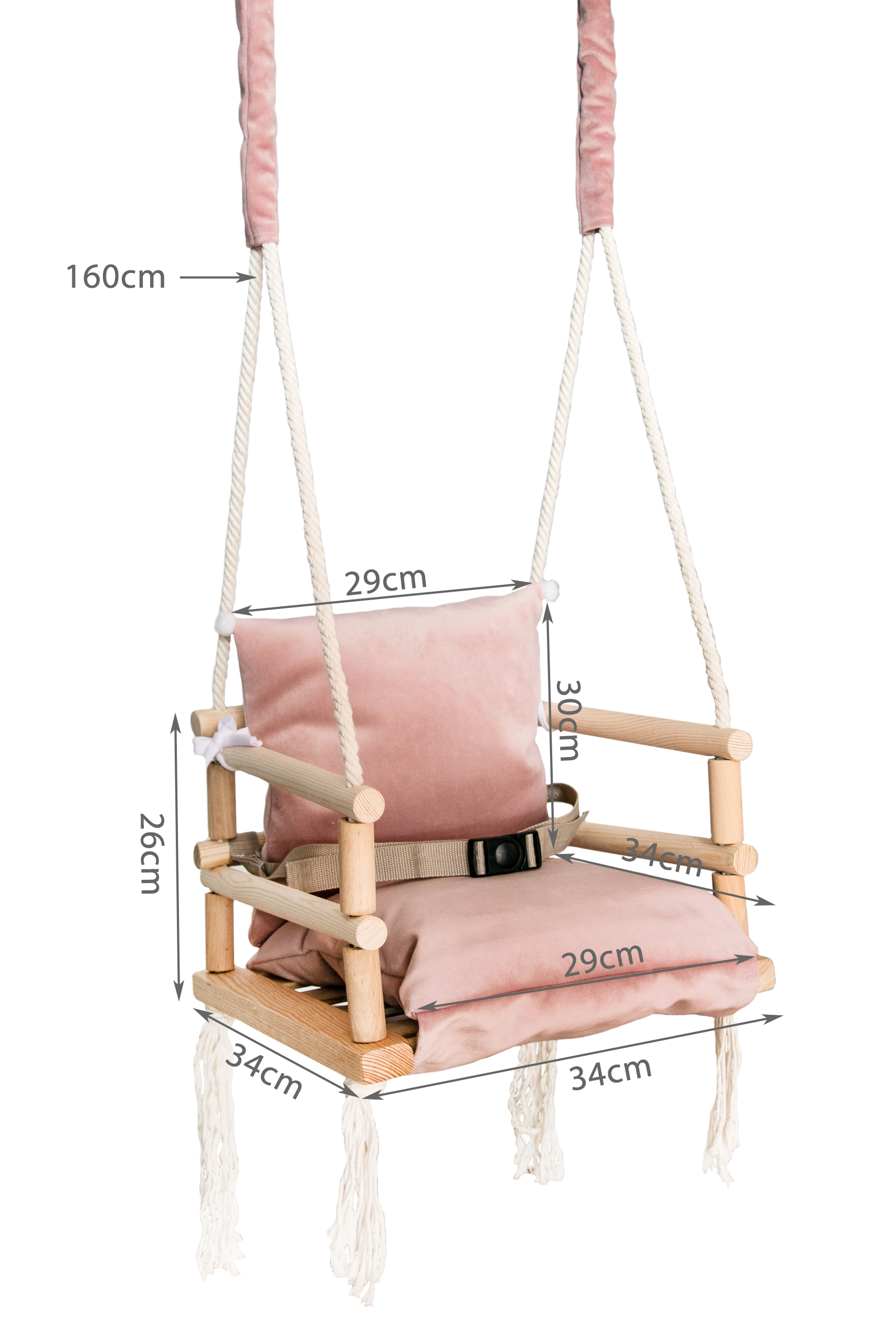 Lits Equipements D Interieur Balancoire Pour Bebe Enfants Bois Tissu Siege 3 In1 Rose Gris 36 Transats Balancelles