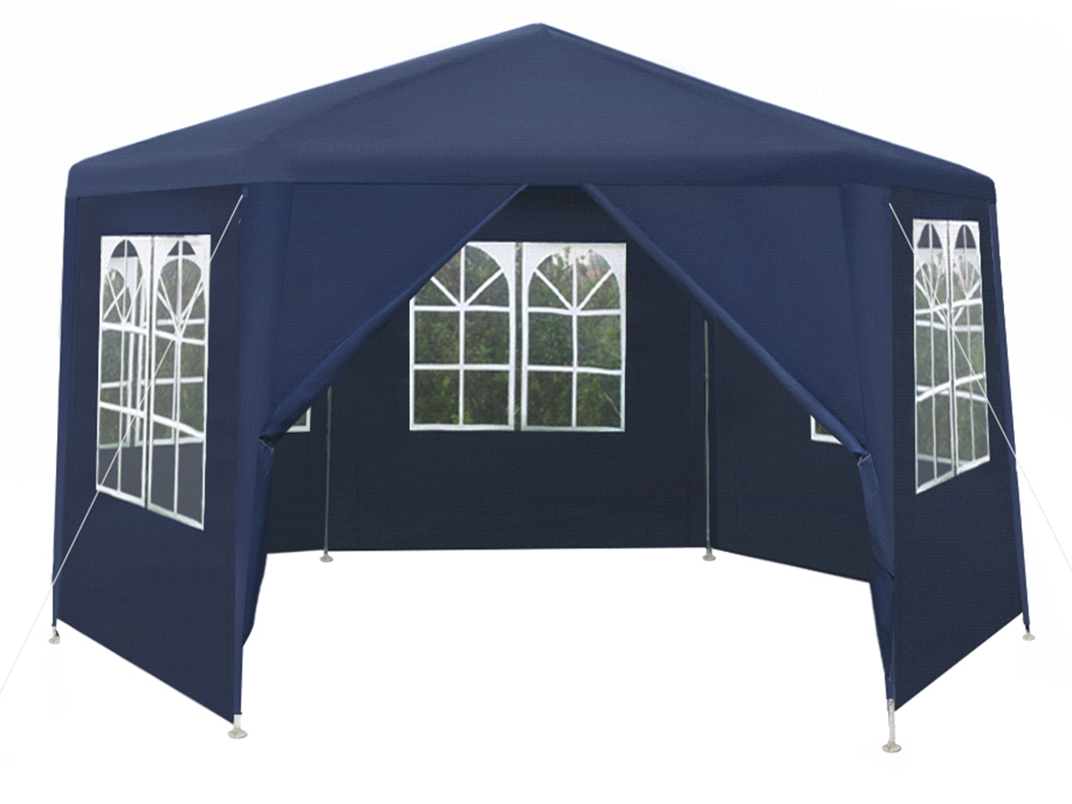 Pavillon Gartenpavillon Partyzelt Festzelt 6-eckig Sechseck + 6