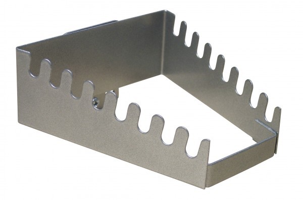 Metall Werkzeug Halter 8 Maul Ring Gabelschlüssel Ablage Schwarz Weißaluminium
