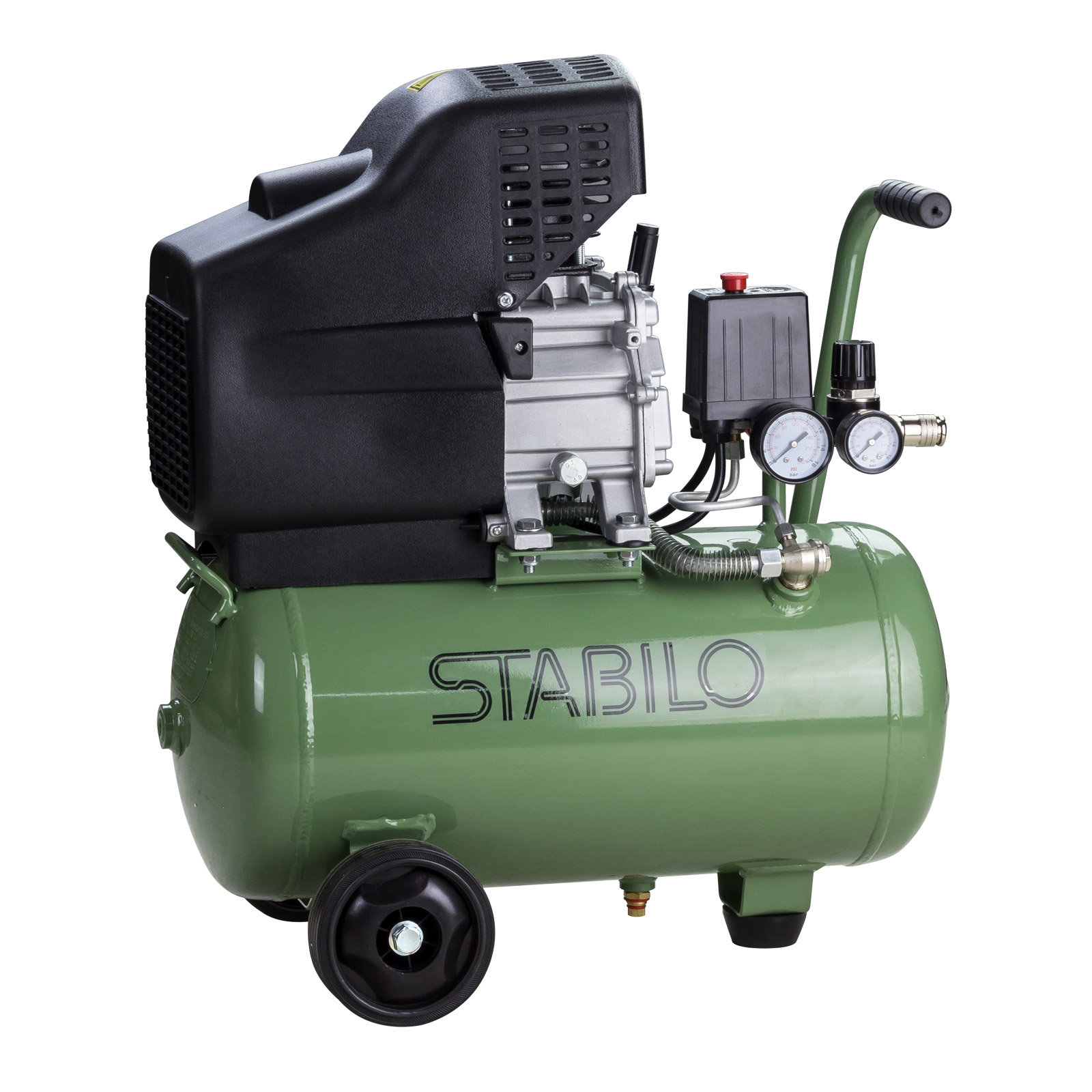 STABILO Kompressor 24 Liter Kessel bis 8bar mit Ölschmierung Druckluft