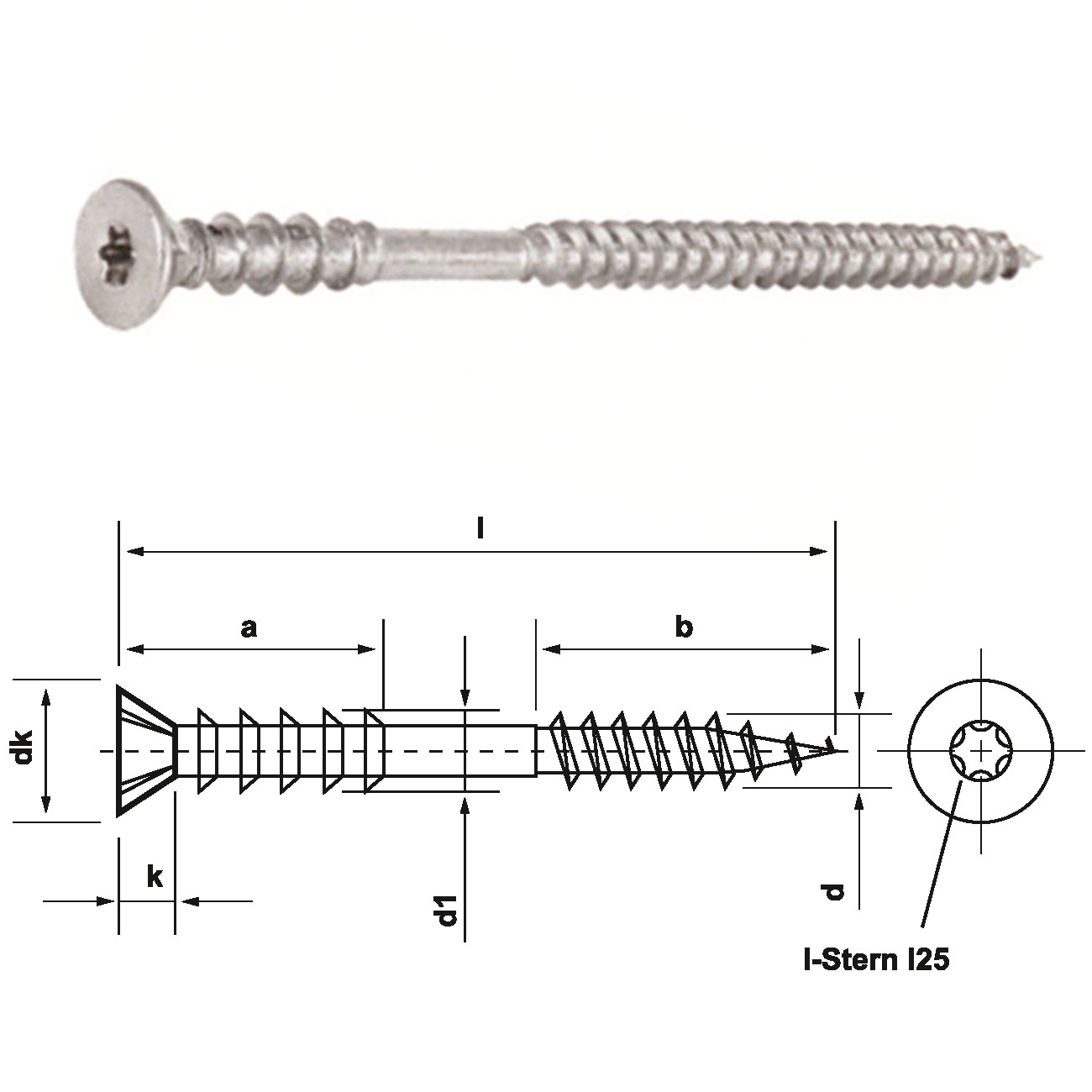 20 Stück JD Justierschraube Senkkopf 6 x 130