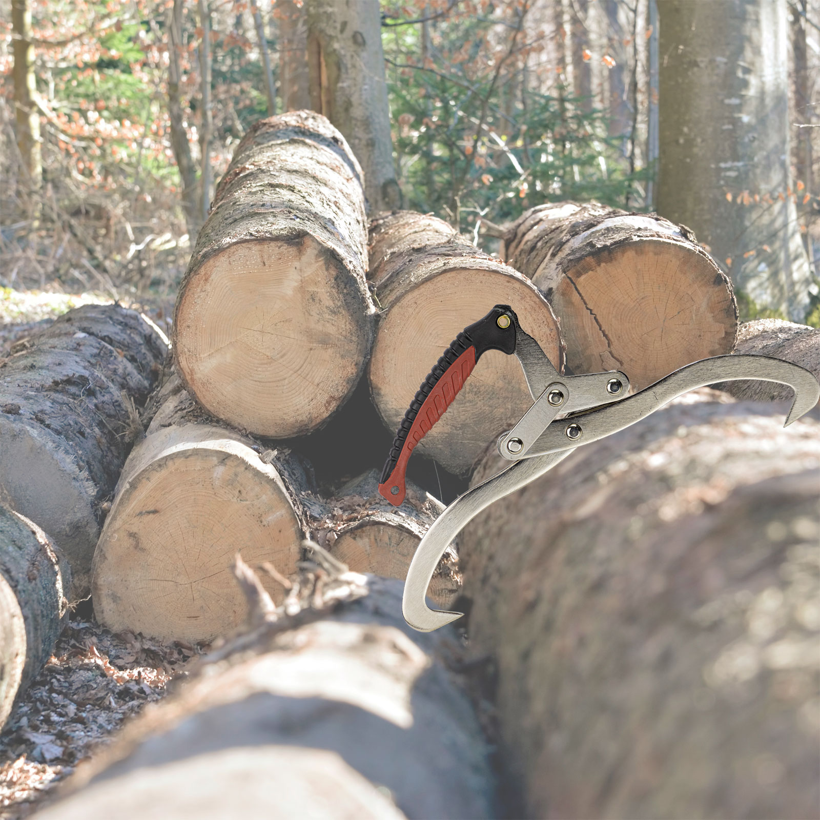 Holz Handpackzange Schleppzange Packzange Holzgreifer Handhebehaken 2,5-30 cm