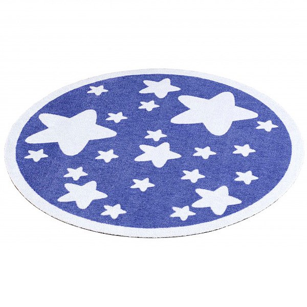 teppich kinder rund, velours kinder teppich sterne blau rund 100 cm | 101944 | ceres webshop, Design ideen