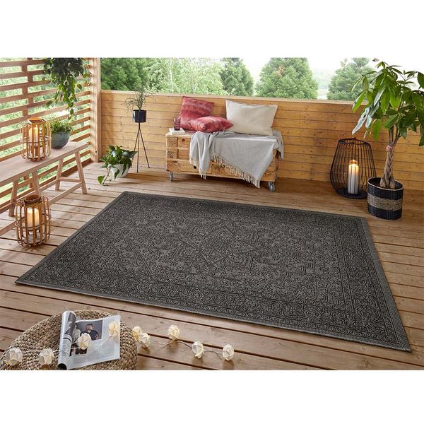 und Outdoor Teppich Hatta Lila Taupe Design In