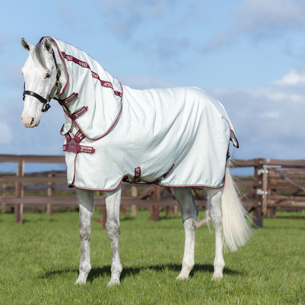 Horseware Amigo Aussie All Rounder Disc Front Blanc et vert à