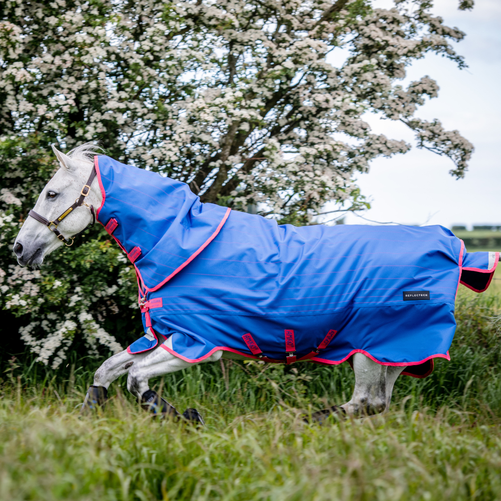 Tapis D'écurie Horseware Amigo, Bleu, 5 Pieds 6, Poids Lourd - Bon état, Idéal Pour Chevaux