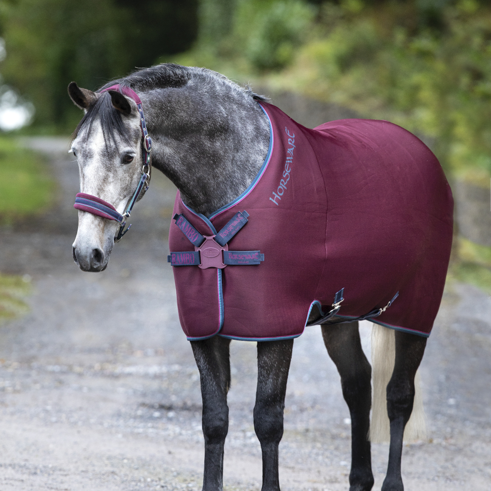Horseware Chemise Rambo Protector Plus silver/navy, 160 cm