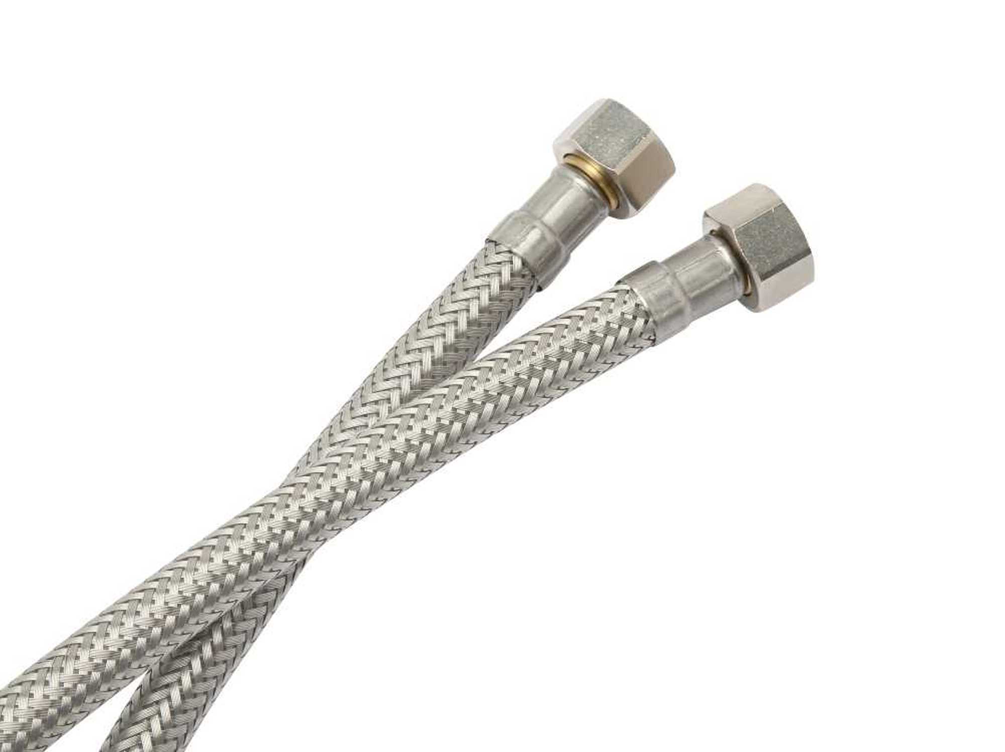 Panzerschlauch, Flexschlauch, DN8, beidseitig 3/8" Mutter, alle Längen, für Trinkwasser | Panzerschlauch, Flexschlauch, Flexschläuche, Flex Schlauch,