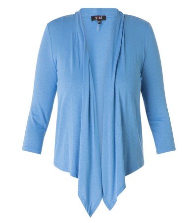 Strickjacken und Cardigans große Größen für Mollige Damen Blaue Sommerjacke Damen große Größen Viskose XXL Cardigan