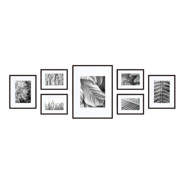 Gallery Wall Frame Set 7-Piece Aluminium