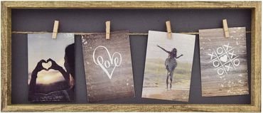 Clip board photo frame box with pegs