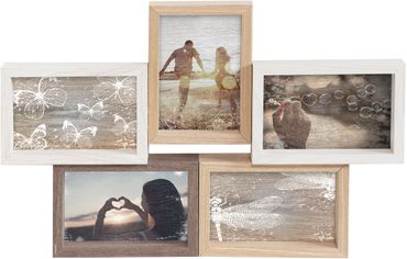 Natural wood effect collage wall frame for 4x6" photos Natural wood effect collage wall frame for 4x6" photos