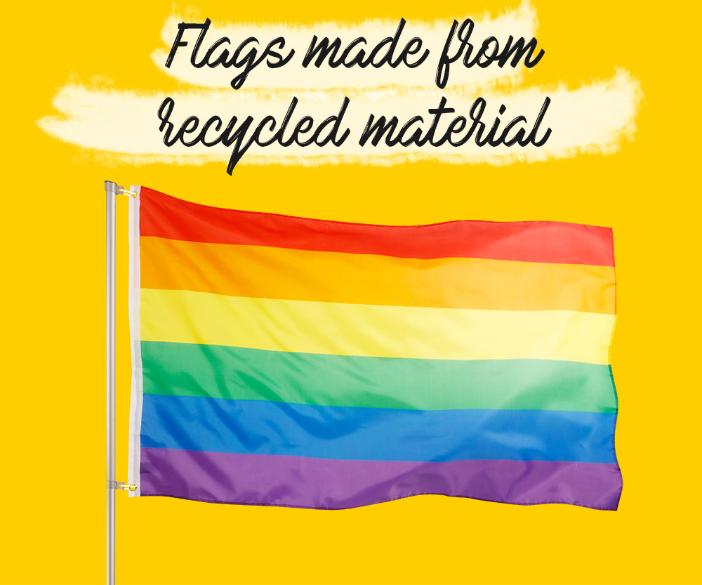 RECYCLED MATERIAL FLAGS
