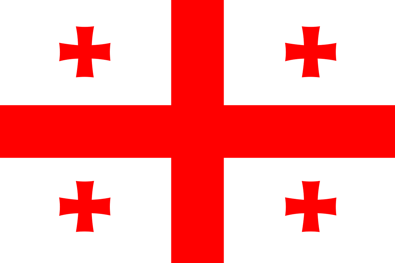 Georgien Flagge