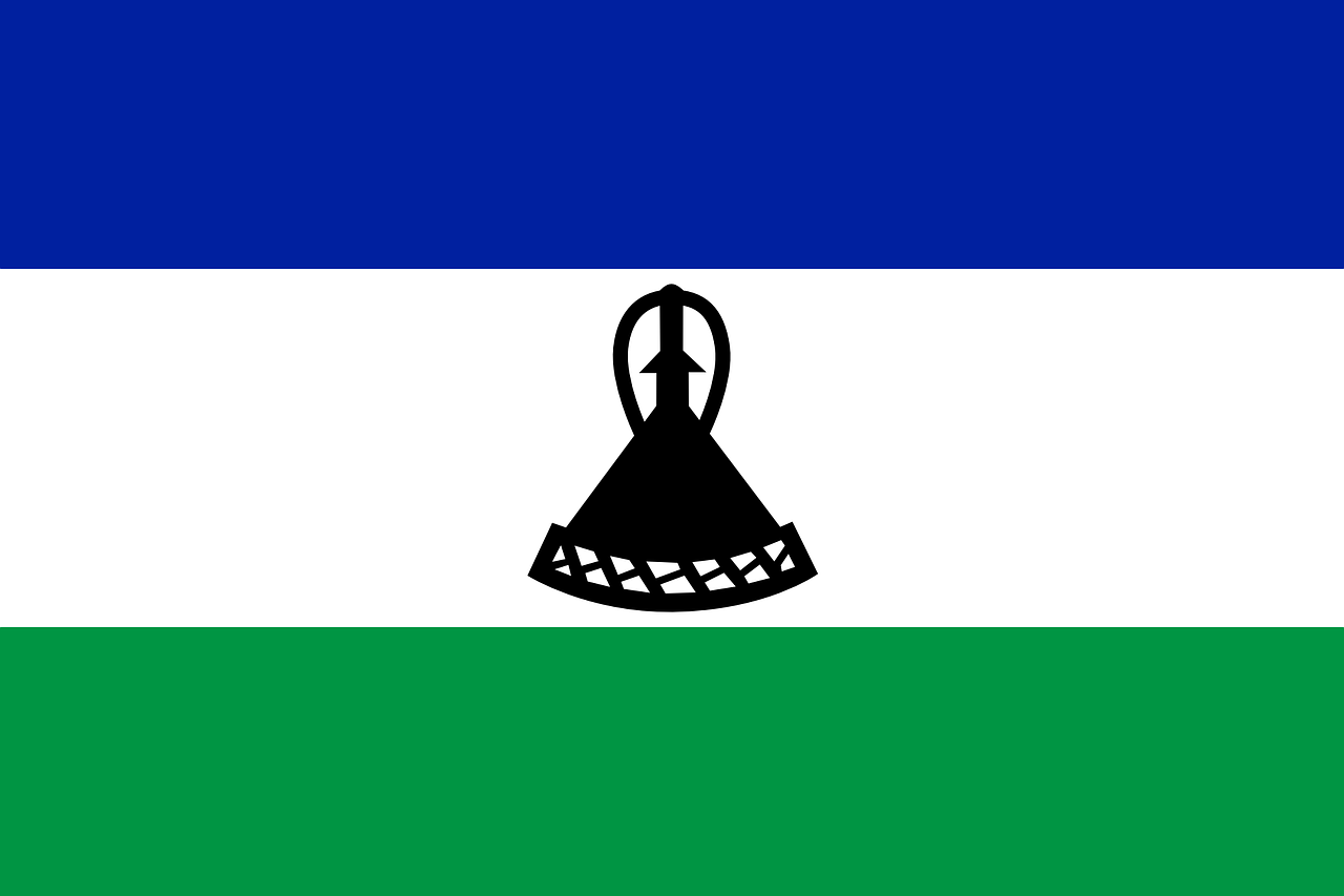 Lesotho Flagge