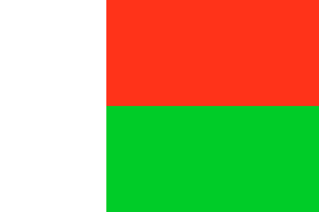 Madagaskar Flagge