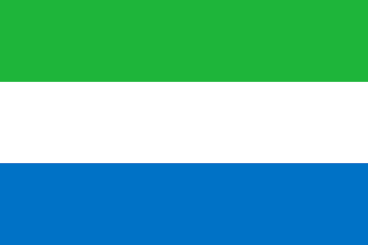  Sierra Leone Flagge