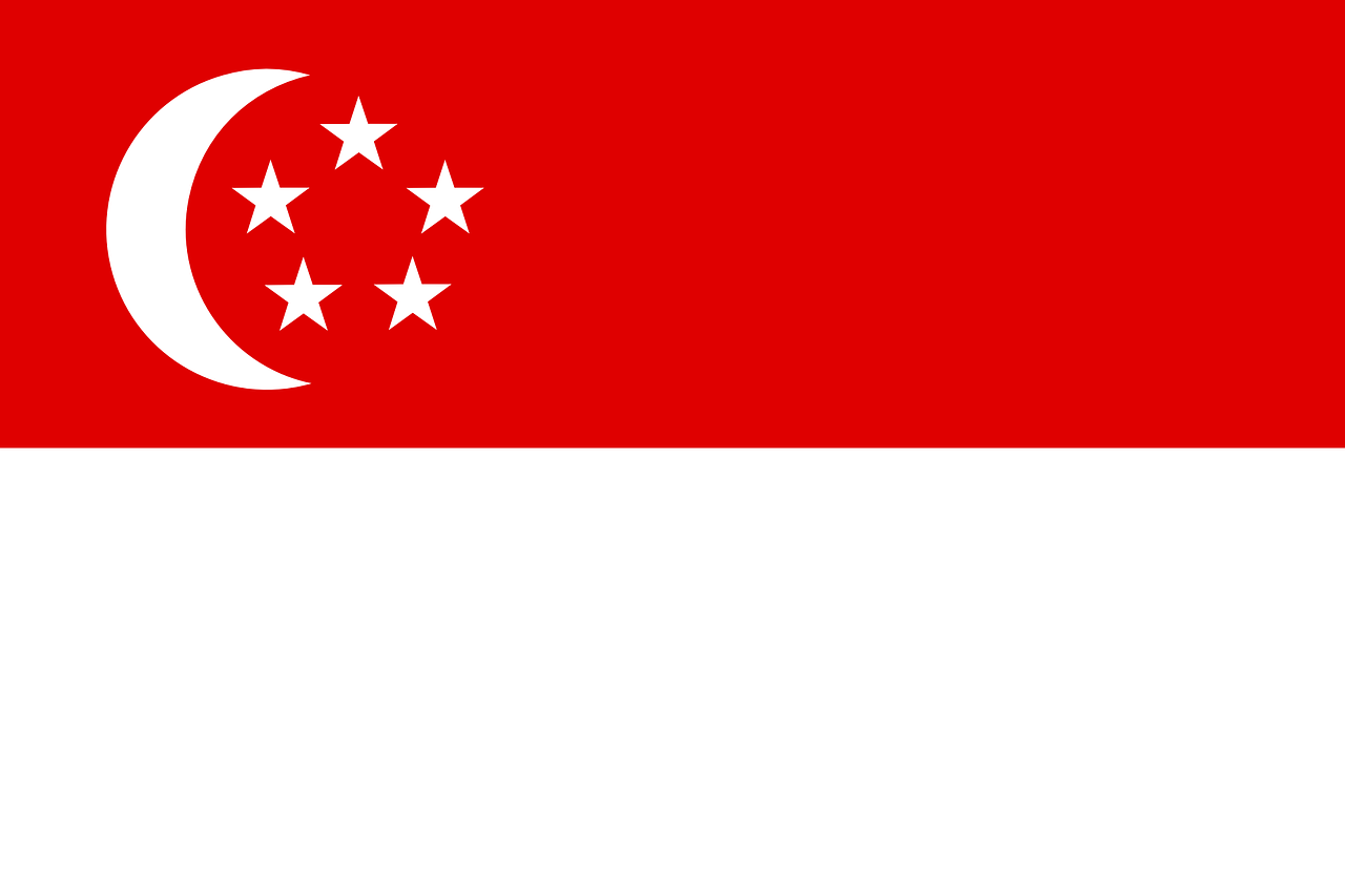 Singapur Flagge