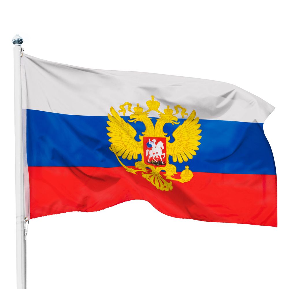 Bandera De Rusia Con Escudo De Armas Haga Su Pedido Online A Bajo Precio