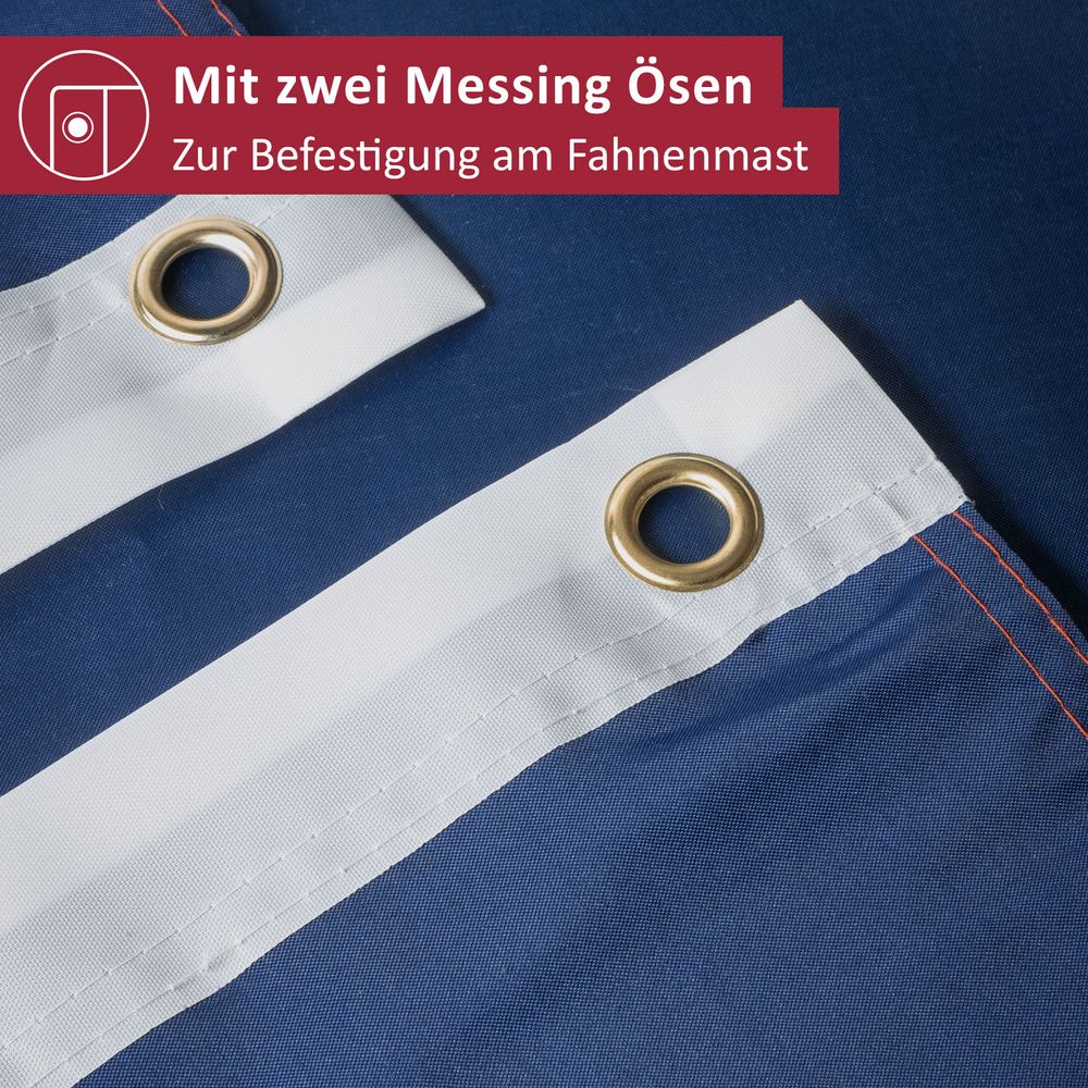 Frankreich Flagge 90x150 Cm - Strapazierfähig Mit Ösen Und Mastschlaufe