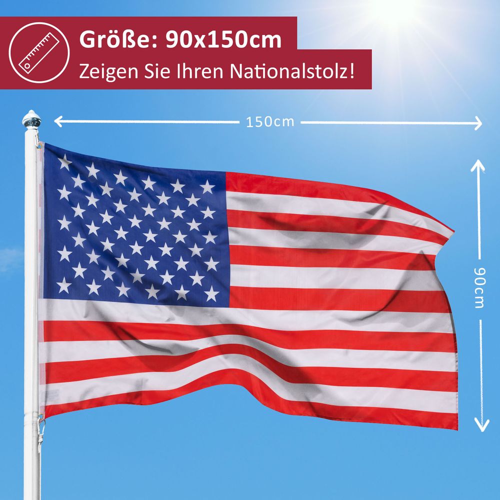AZ FLAG USA Airborne Flagge 150x90cm - 100% Polyester Mit Metallösen
