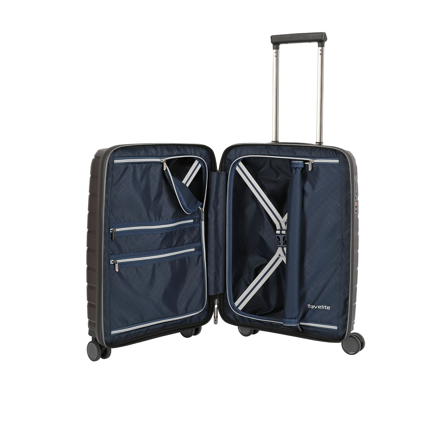 Travelite Air Base - 4-Rollen Bordtrolley S-Anthrazit