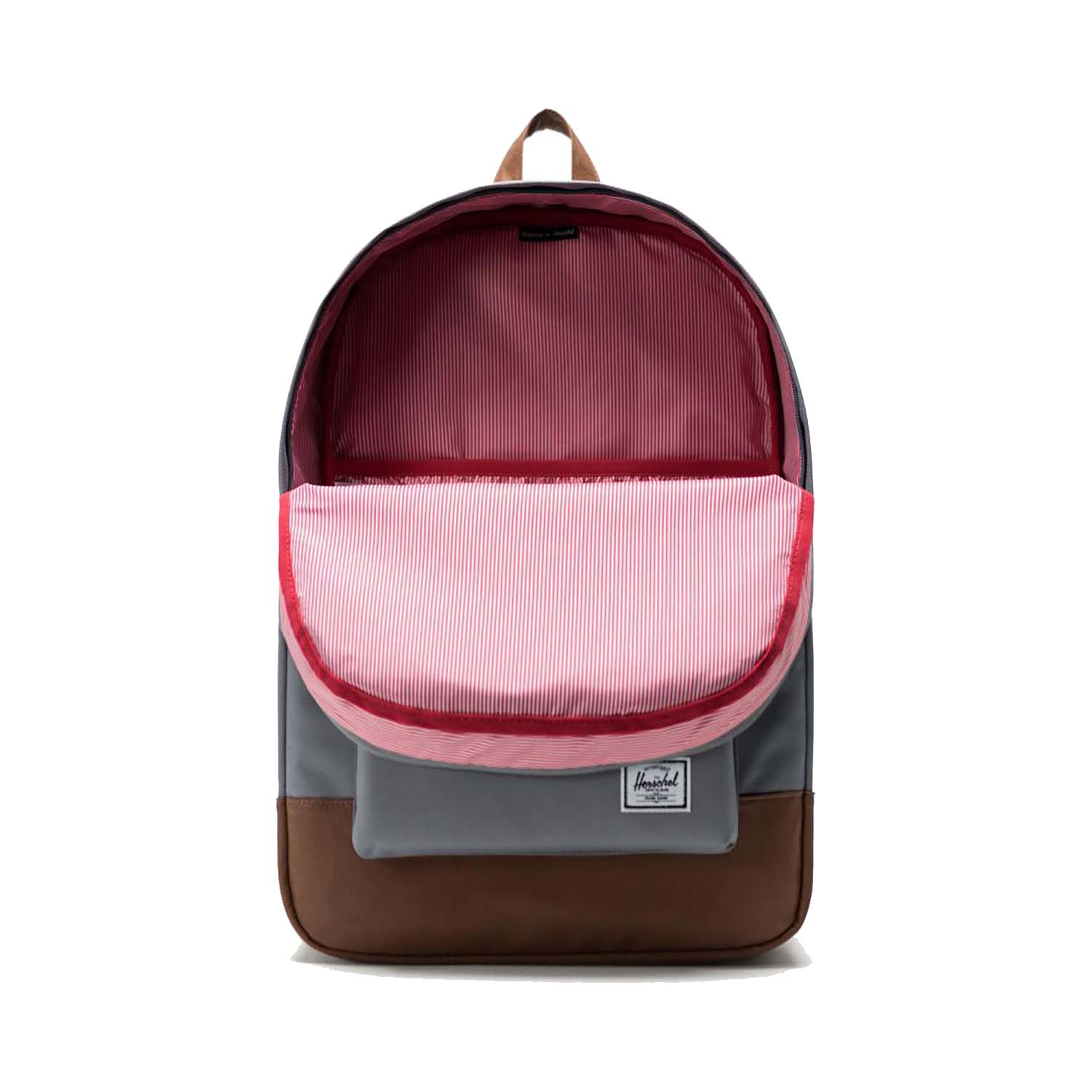 Herschel Heritage - Rucksack-Grey/Tan Synthetic Leather
