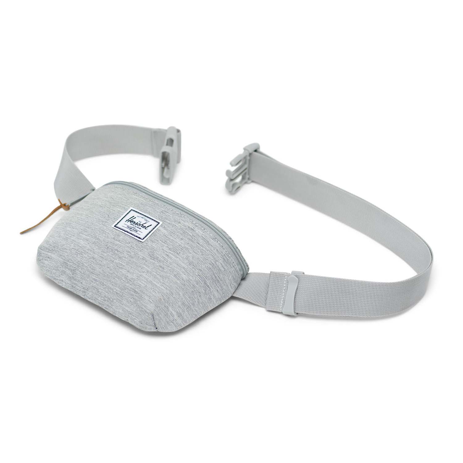 Herschel Fourteen - Gürteltasche-Light Grey Crosshatch