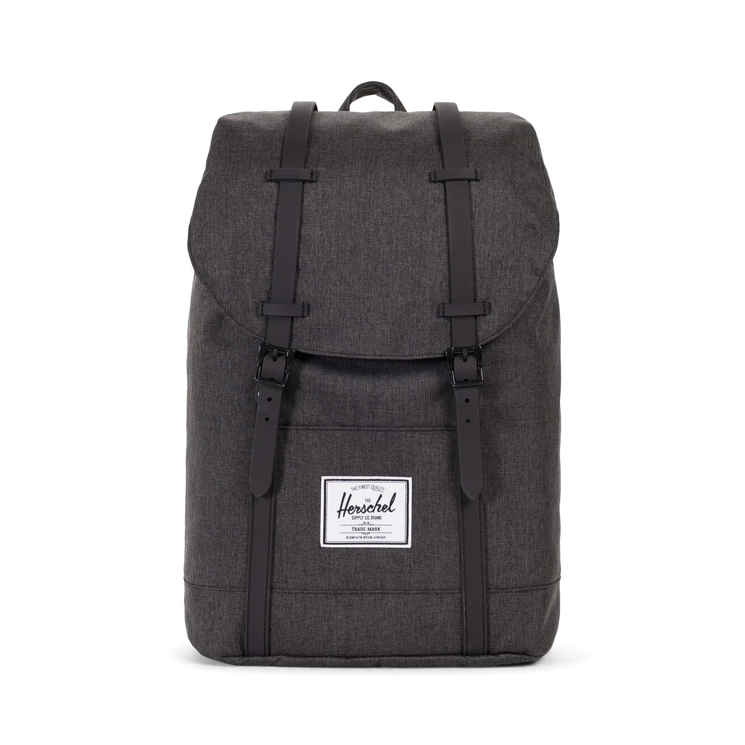 Black Crosshatch/Black Rubber