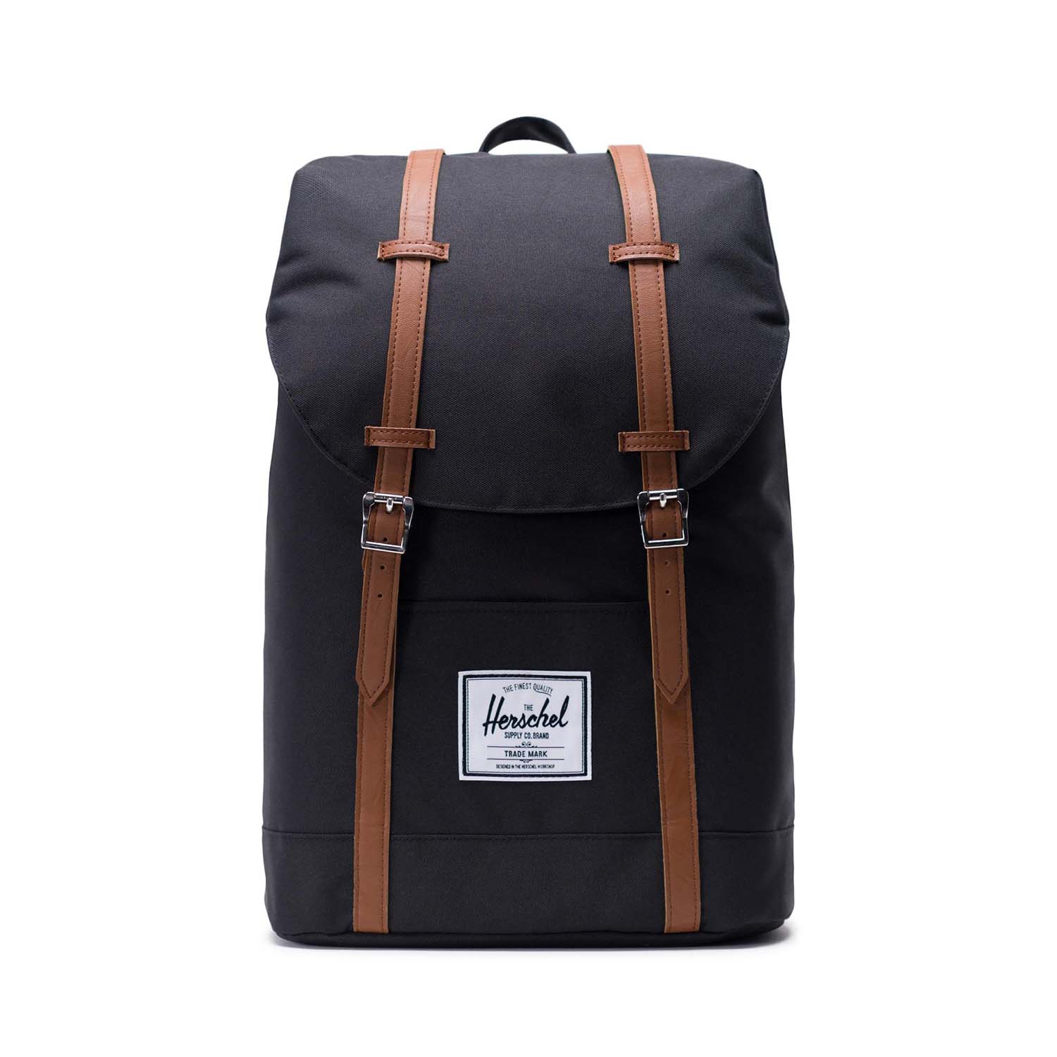 Black/Tan Synthetic Leather