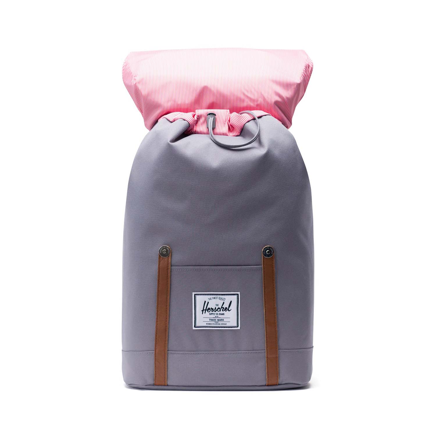 Herschel Retreat - Rucksack-Grey/Tan Synthetic Leather
