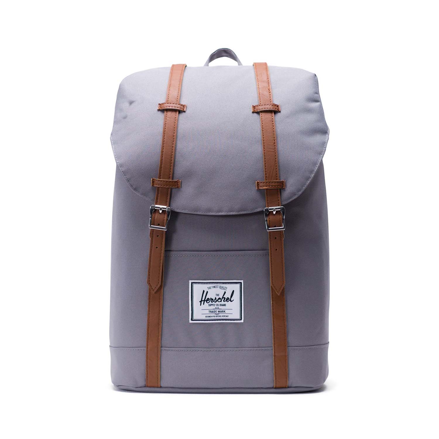 Grey/Tan Synthetic Leather