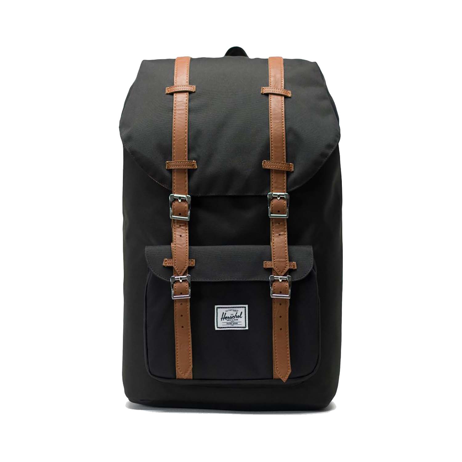 Black/Tan Synthetic Leather