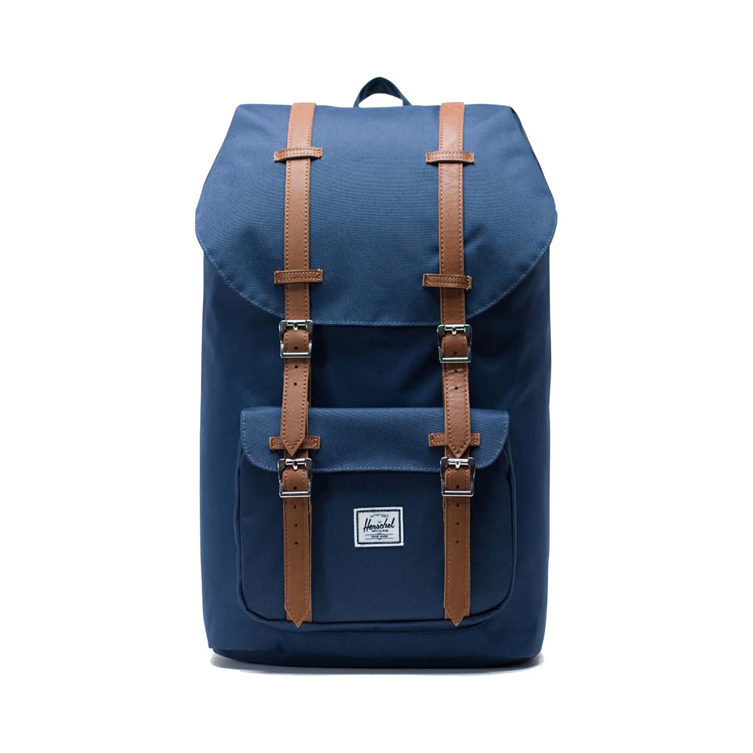 Navy/Tan Synthetic Leather