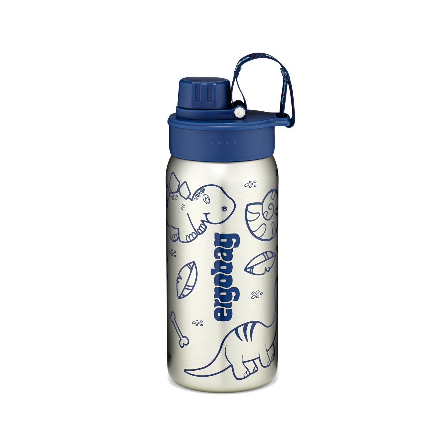 Ergobag Edelstahl-Trinkflasche-Blau
