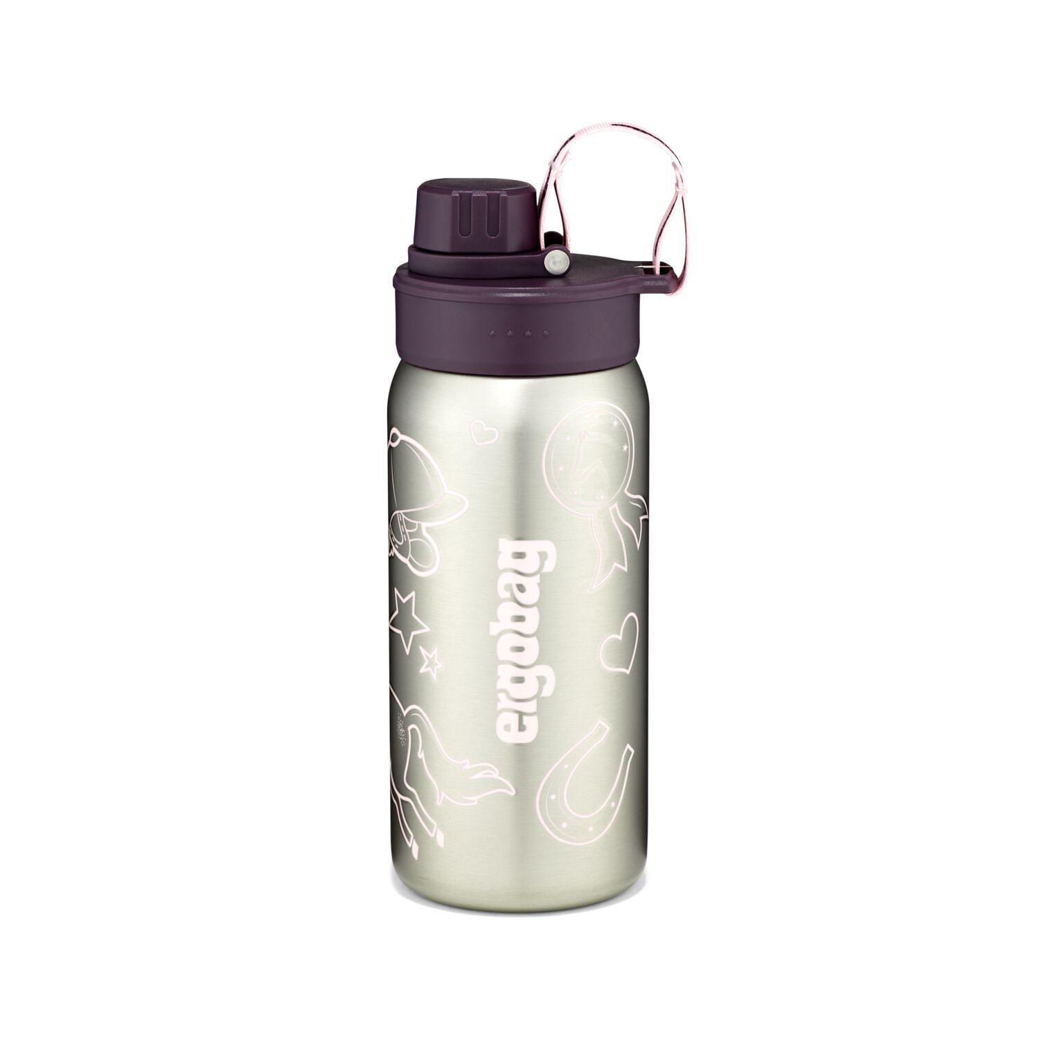 Ergobag Edelstahl-Trinkflasche-Lila