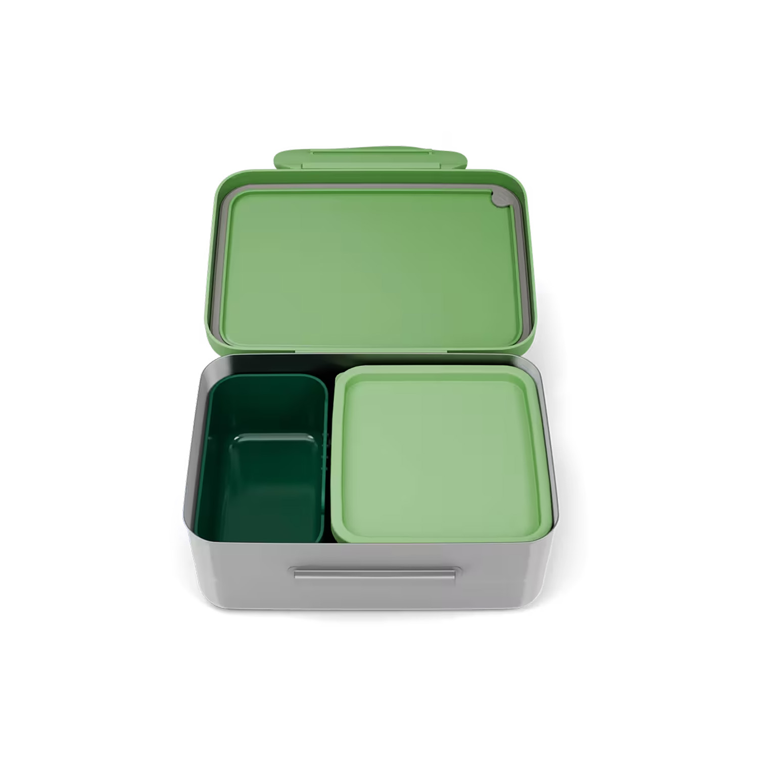 Ergobag Edelstahl-Brotdose-Dschungel