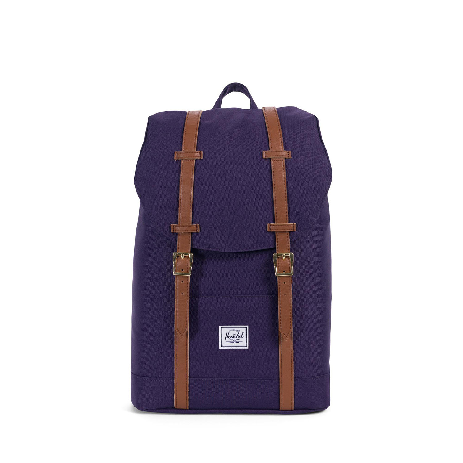 Purple Velvet/Tan Synthetic Leather