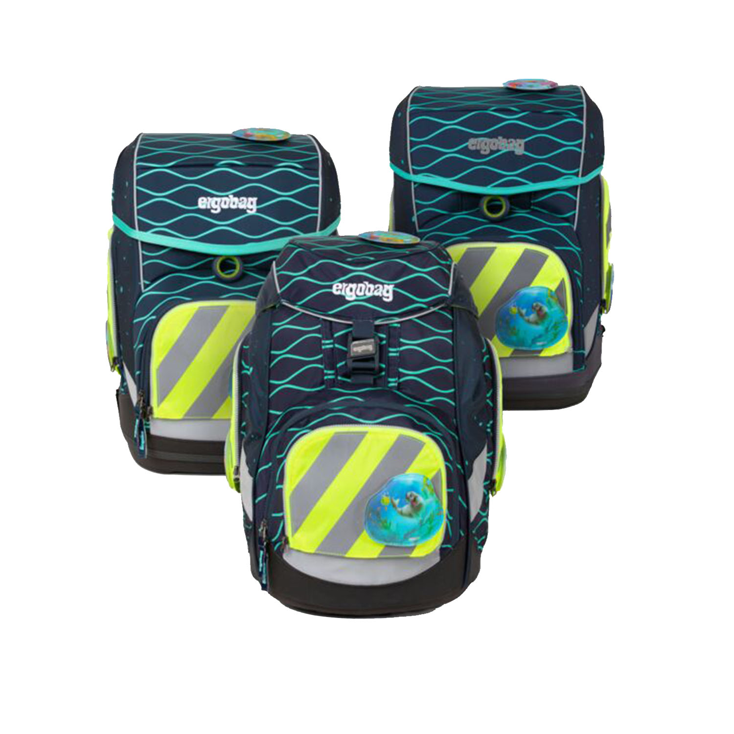 Ergobag Sicherheitsset mit Reflektorstreifen-Gelb