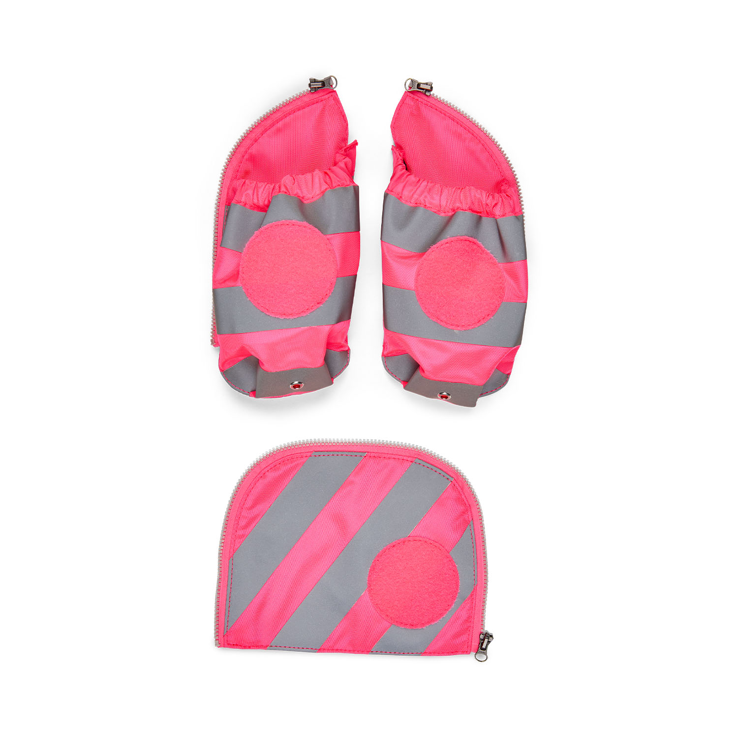 Ergobag Seitentaschen-Set mit Reflektorstreifen-Pink