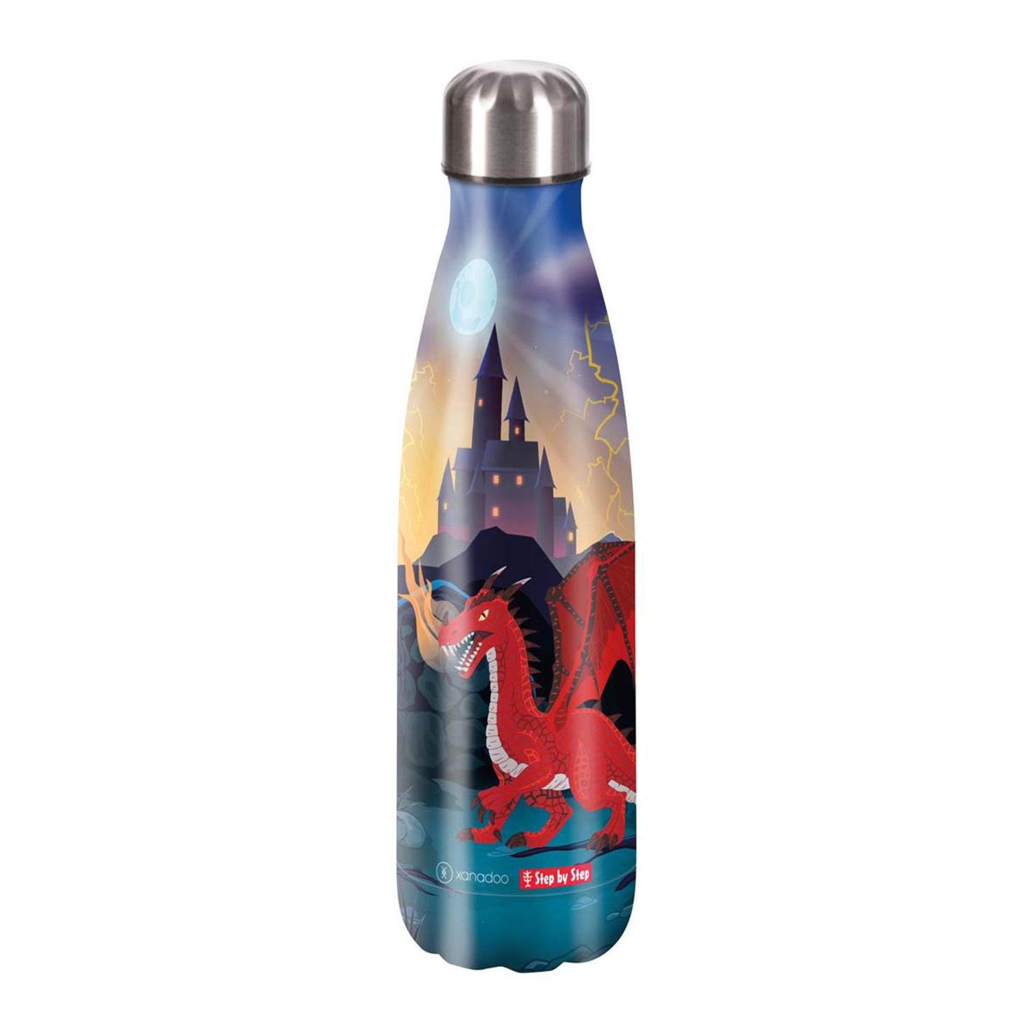 Step by Step Edelstahl-Trinkflasche-Dragon Drako