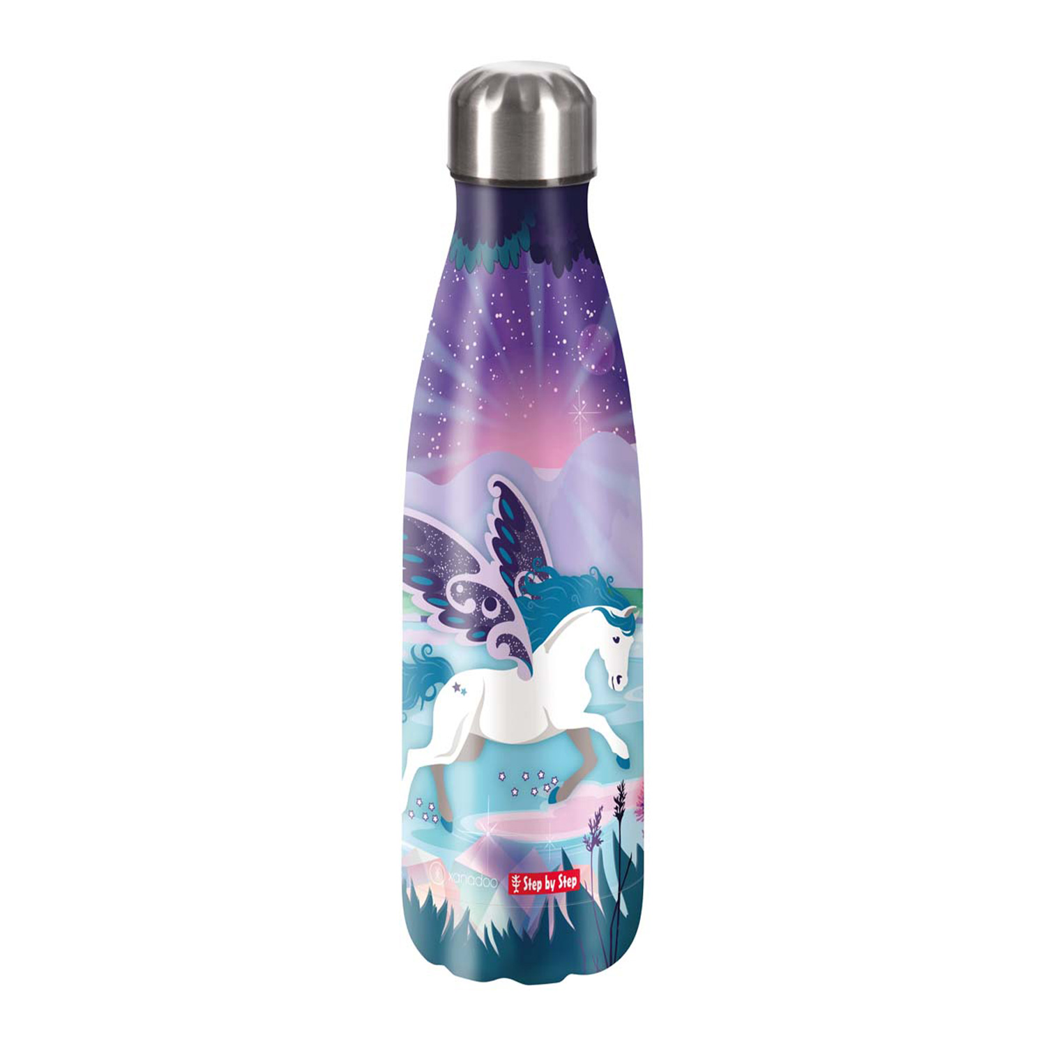 Step by Step Edelstahl-Trinkflasche-Dreamy Pegasus