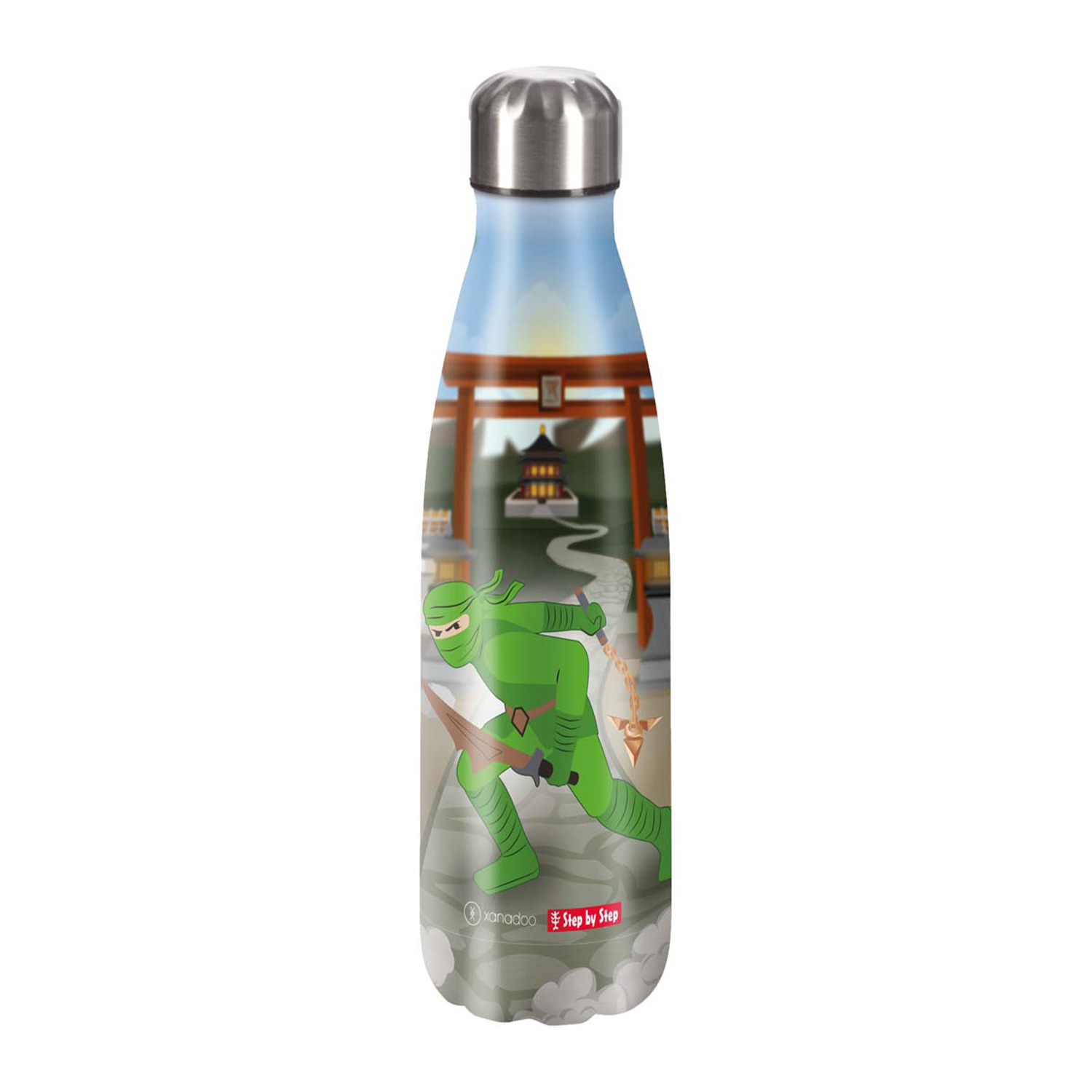 Step by Step Edelstahl-Trinkflasche-Ninja Kimo