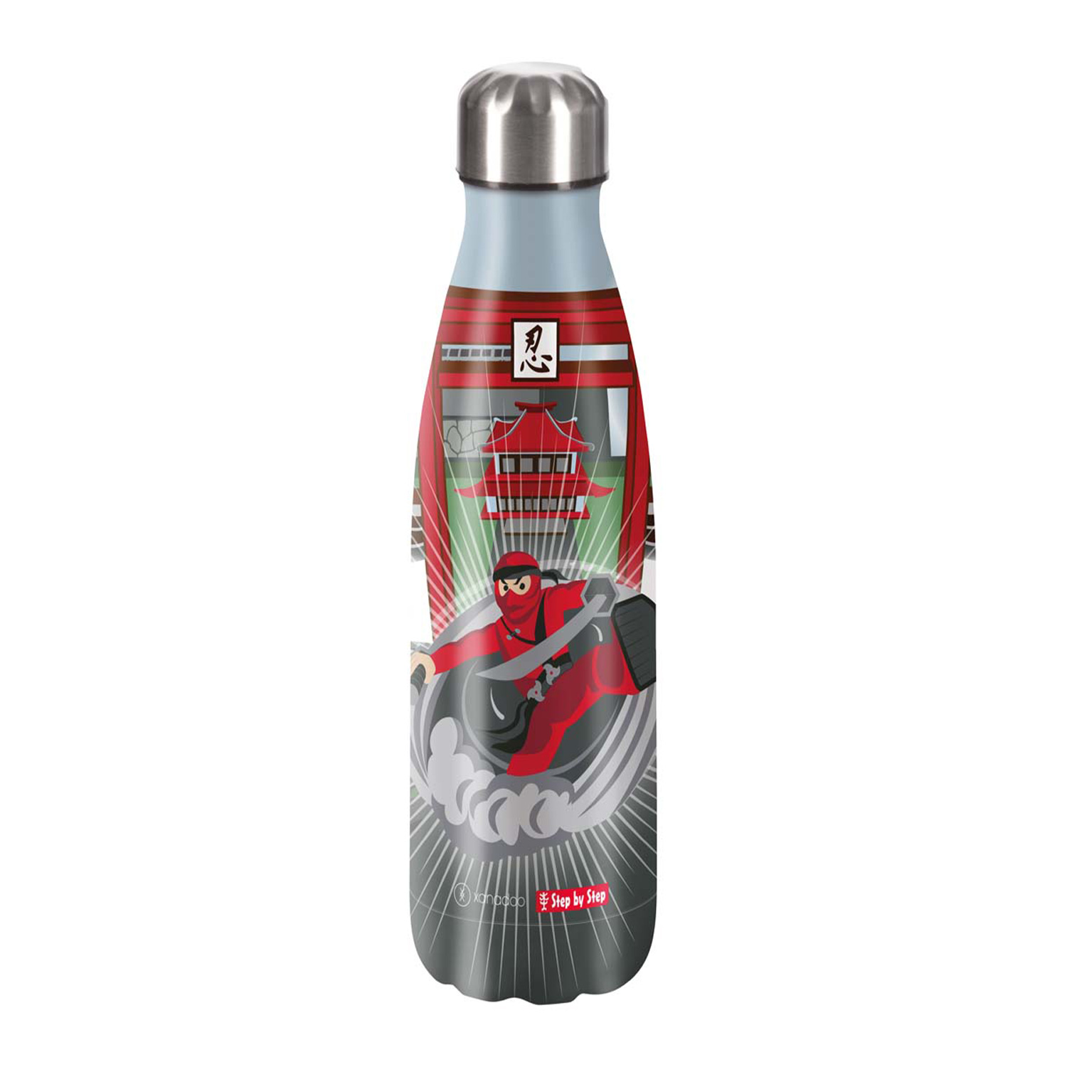 Step by Step Edelstahl-Trinkflasche-Ninja Yuma