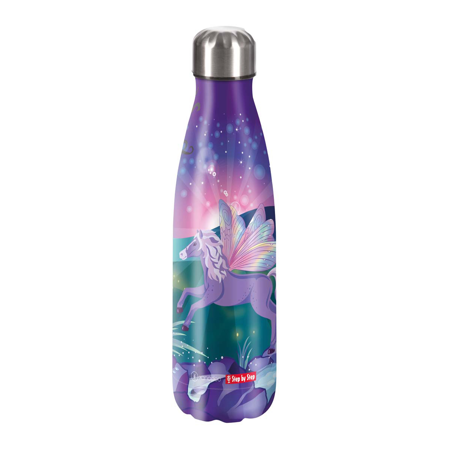 Step by Step Edelstahl-Trinkflasche-Pegasus Emily