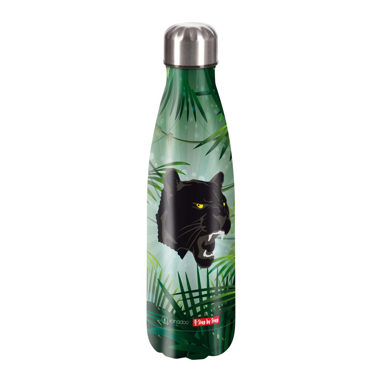 Step by Step Edelstahl-Trinkflasche-Wild Cat Chiko
