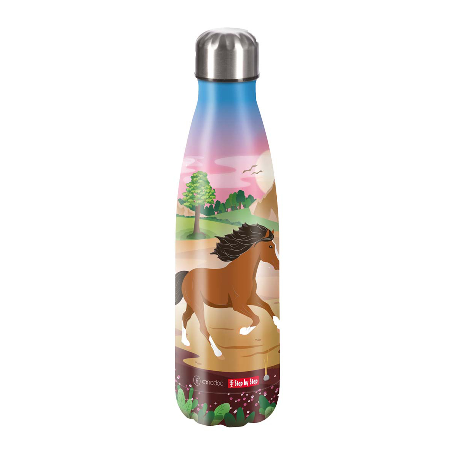 Step by Step Edelstahl-Trinkflasche-Wild Horse Ronja
