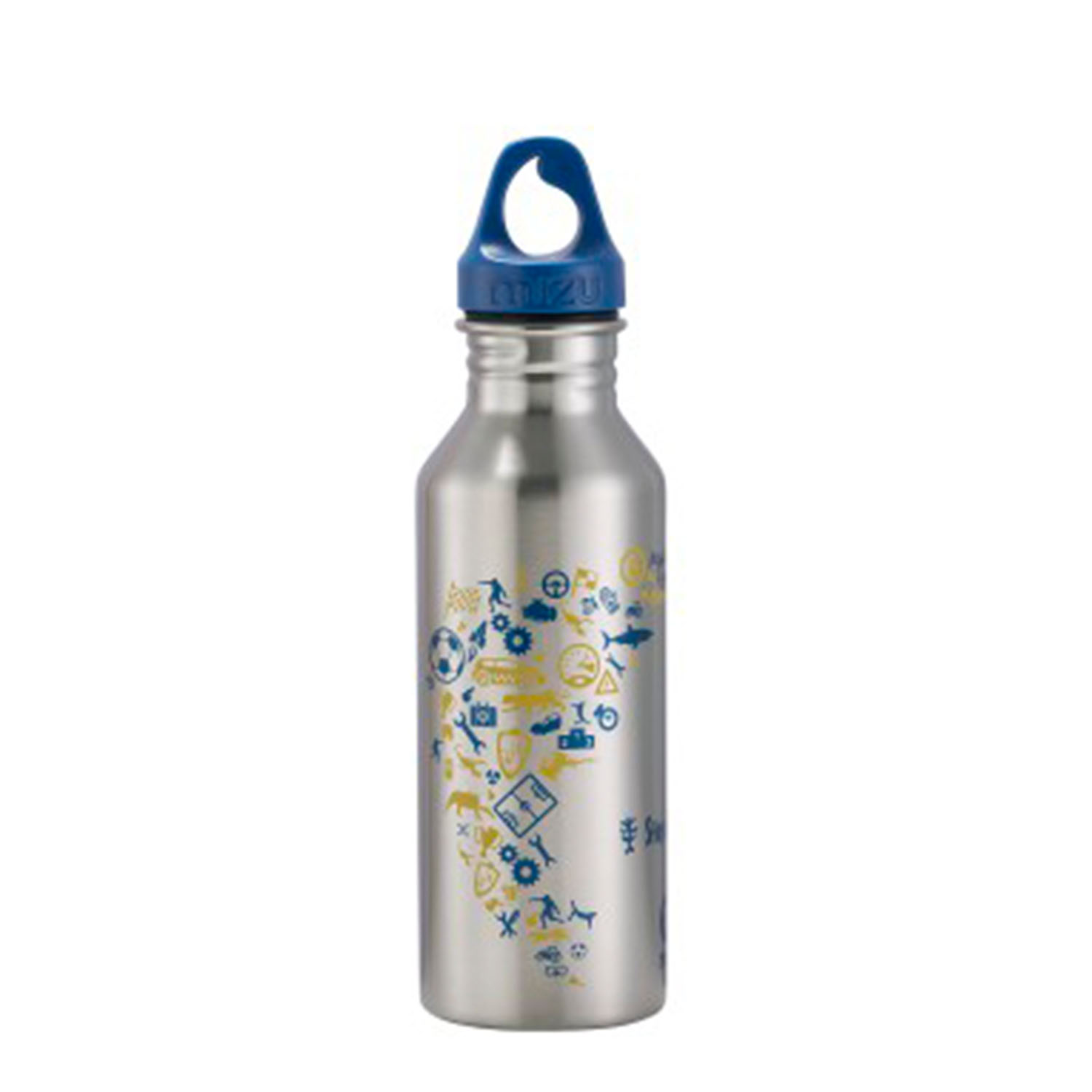 Step by Step Edelstahl-Trinkflasche-Blue&Yellow