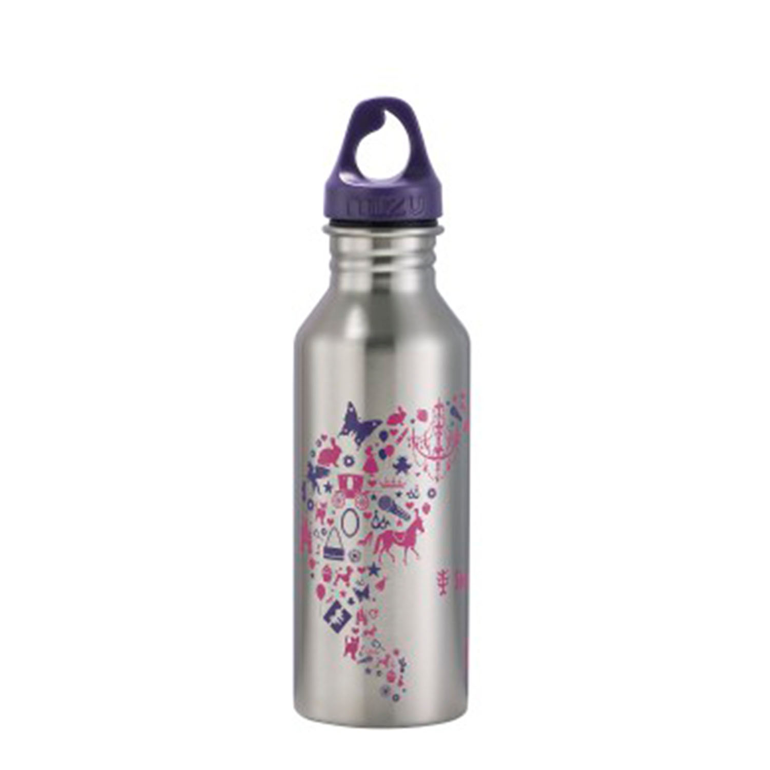 Step by Step Edelstahl-Trinkflasche-Purple&Rose