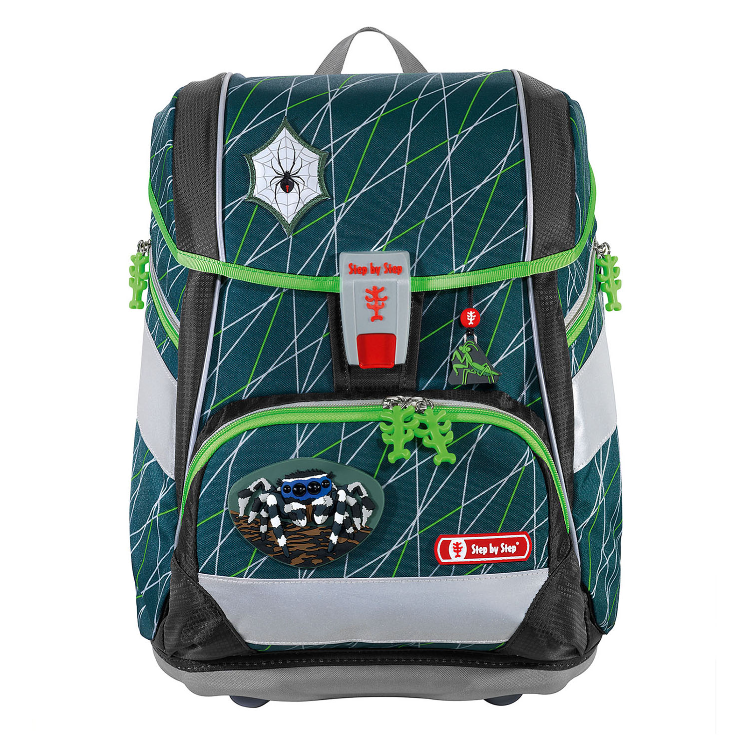 Step by Step 2IN1 PLUS - Schulranzen-Set 6-teilig-Jumping Spider